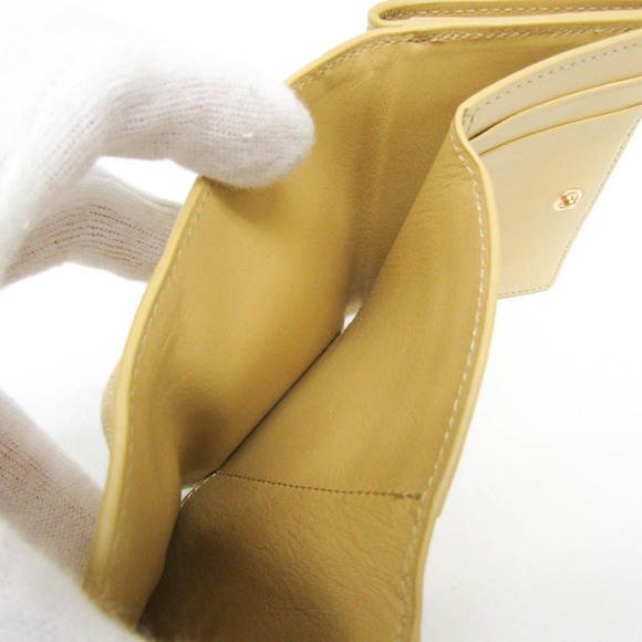 Loewe Anagram Trifold Wallet Women's Leather Wallet (tri-fold) Mustard - Picture 11 of 13